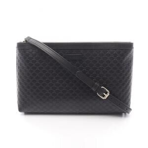 GUCCI Black Leather Shoulder Bag